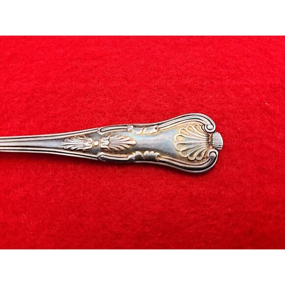 Vtg S.G. England EPNS A-1 Silver-Plate Kings Sugar Serving Spoon Pineapple Grape - Picture 3 of 7